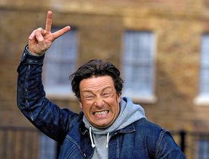 Celebrity chef Jamie Oliver celebrates the announcement of a tax on sugary drinks, telling fellow campaigners: 