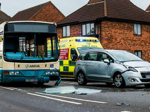 Supporting image for story: Pictures: Drivers escape Telford bus crash with minor injuries