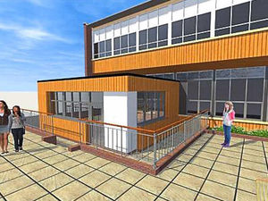 Supporting image for story: Shropshire academy reveals plans for new classroom block and courtyard