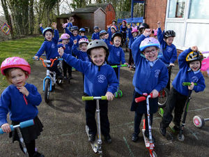 Supporting image for story: School pupils scoot for pirate ship funds