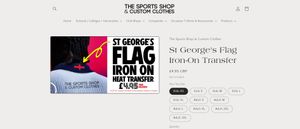 The new iron-on transfer was created by The Sports Shop Kingswinford