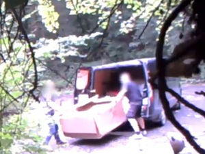Supporting image for story: Caught on CCTV: Telford flytippers fined after unloading van