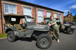 Graham Large with his 1962 USA jeep
