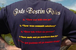 "The Ten Commondments" in Black Country dialect