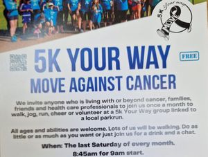 Supporting image for story: New cancer support group invites people to '5k Your Way'