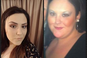 Steph after and before her diet