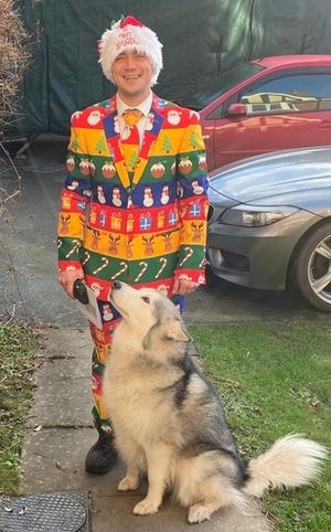 David Hart dressed up to raise money for local causes