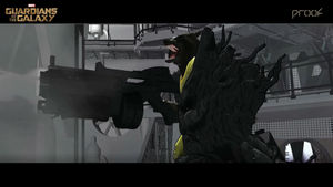 A shot of Jamie's work on Guardians of the Galaxy