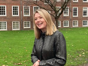 Barrister Charlotte Proudman speaking to the media in Grays Inn Square (PA)