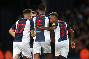 Grady Diangana of West Bromwich Albion celebrates. (Photo by Adam Fradgley/West Bromwich Albion FC via Getty Images).