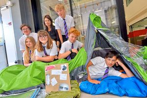 Madeley Academy in Telford won the prize for Best Team Work with their shelter for homeless people that is both waterproof and insulated from cold