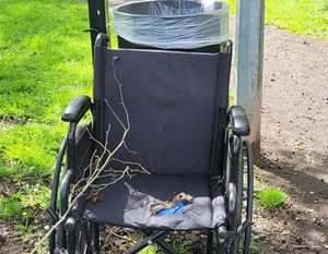 Supporting image for story: Battered wheelchair joins the list of items flytipped in Shropshire