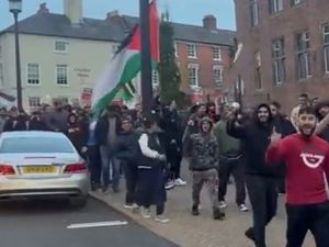 Supporting image for story: Free Palestine protesters march on Dudley Council sparking condemnation from councillors