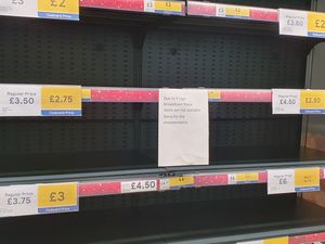 Supporting image for story: Empty shelves at Wolverhampton Tesco after 'electrical fault'