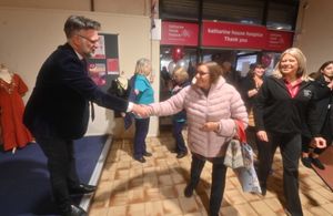 The opening of the new store