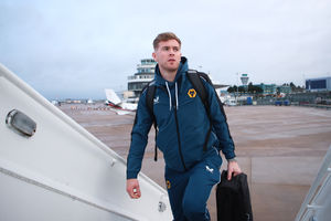 Defender Nathan Collins heading out to Spain (Photo by Isaac Parkin - WWFC/Wolves via Getty Images)