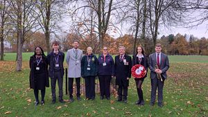 Supporting image for story: Armistice Day Observance: Wolgarston High School in Staffordshire Honors Heroes