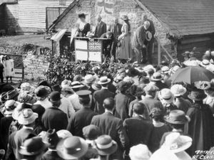 Supporting image for story: Patriotism 110 years ago: Flags and sacrifice as Clun did its bit for the war effort