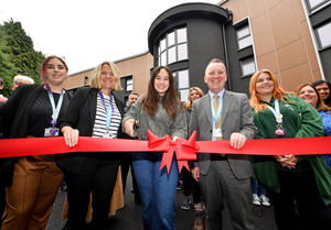 BBC Springwatch presenter Megan McCubbin officially opened the new Â£7 million animal study centre at Dudley College by cutting the ribbon