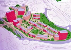 An artist's impression of the Station Quarter redevelopment plan 