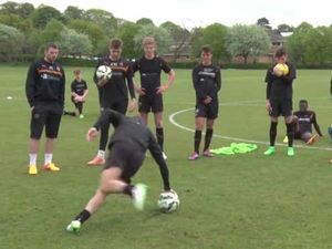Supporting image for story: Video: Wolves U18's go 'spinning'