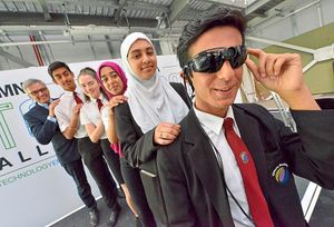 Vibrating glasses for the blind was Oldbury Academy’s product