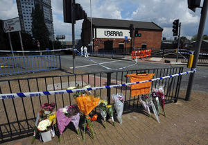 Tributes left to Tom Kirwan after the 23-year-old was killed near to the former Canal Club, when it was called Uberra
