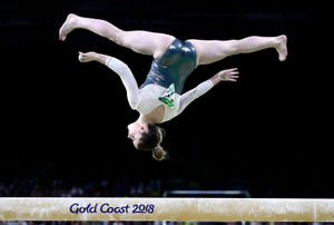Alice Kinsella from Walsall on the balance beam during the Women's Team Final