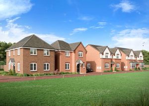 A CGI of Springbrook Gardens' street scene in Blakedown