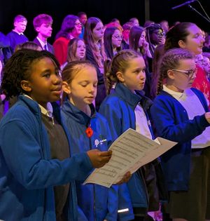 Poppy Miles, Prabhneet Kaur, Teja Bartkevicute, Amara Crush and Leva Aukstuolyte from Lantern Academy, Ketley Bank.