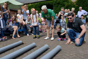 STAFFORD COPYRIGHT TIM STURGESS EXPRESS AND STAR.....11/8/15....The British Wildlife Rescue Centre Ferret racing at Amerton Farm. Pictured , the race is on .