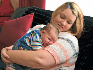 Supporting image for story: Baby Theo tips the scales at 11lb 6oz