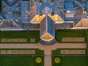 Supporting image for story: See a rare birds-eye view of Shugborough Hall