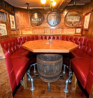 A quirky-looking alcove within the pub
