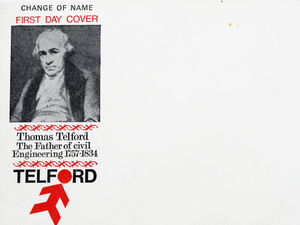 Supporting image for story: Telford riddle of first day cover