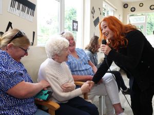 Supporting image for story: Eurovision winner shows the power of music for nursing home residents