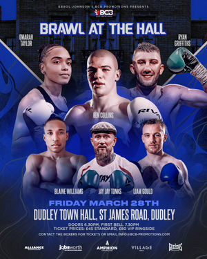 Dudley Town Hall's Brawl of the Hall billing on March 28.  MSN Images/Manjit Narotra.