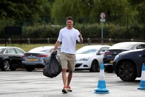 One part of the goalkeepers' union, academy graduate Josh Griffiths who ended last season as No.1, looks relaxed. (Photo by Adam Fradgley/West Bromwich Albion FC via Getty Images)