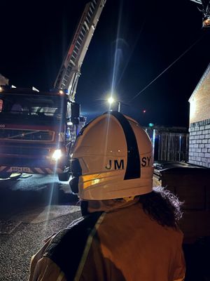 Firefighters at the scene in Whitchurch. Photo: @SFRS_MDrayton
