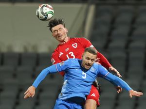 Supporting image for story: Kieffer Moore says Wales will learn from their second half slip against Iceland