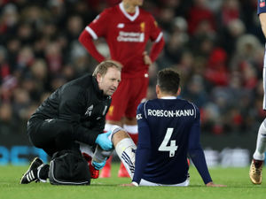 Supporting image for story: Alan Pardew blames VAR delay for hamstring injuries to Kieran Gibbs and Hal Robson-Kanu