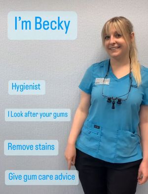 Our talented hygienist, Becky.