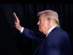 Supporting image for story: Harris condemns Trump after claims that he wanted generals like Hitler’s