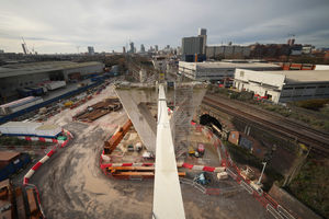 Building work on HS2's Tallest Viaduct in Birmingham. (Photo by Christopher Furlong/Getty Images)