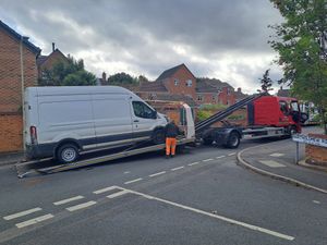 Supporting image for story: Van that was 'dangerously' parked at junction in Telford removed by police