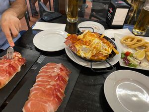 I knew Liam needed some food in him before the drinks started to flow!