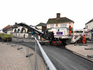 Supporting image for story: Dawley streets ripped up after 'wrong surface' is put down