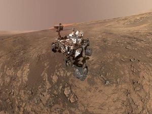 Supporting image for story: Methane on Mars back down to background levels after spike