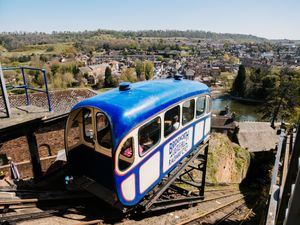 Supporting image for story: Bridgnorth Cliff Railway begins months' long closure due to 'dangerous' council wall 