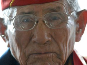 Supporting image for story: One of the last Second World War Navajo code talkers dies aged 107